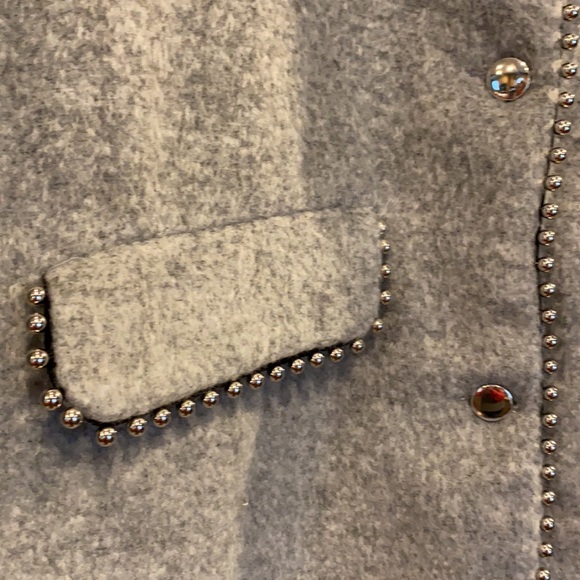 Steve Madden studded midi winter dress coat soft wool blend comfy & chic - Picture 8 of 14